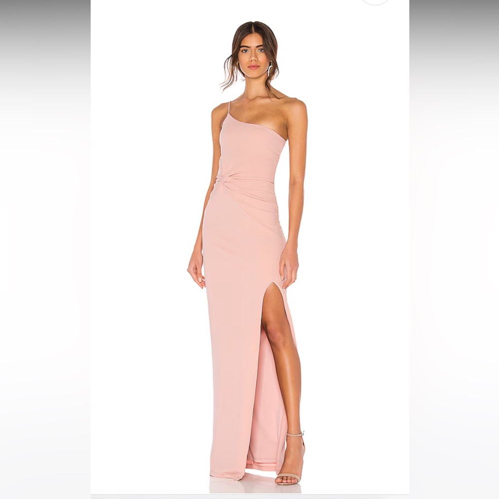 Nookie XS Lust One Shoulder Gown in Blush